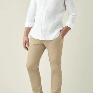 Luca Faloni Lightweight Cotton Chinos - Camel Beige, Size 30